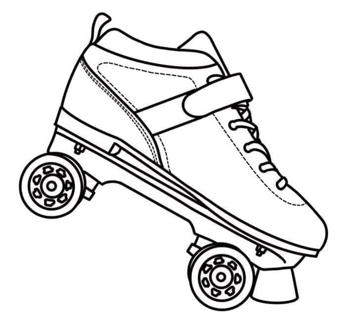 Desenho deImagem de Patins para colorir