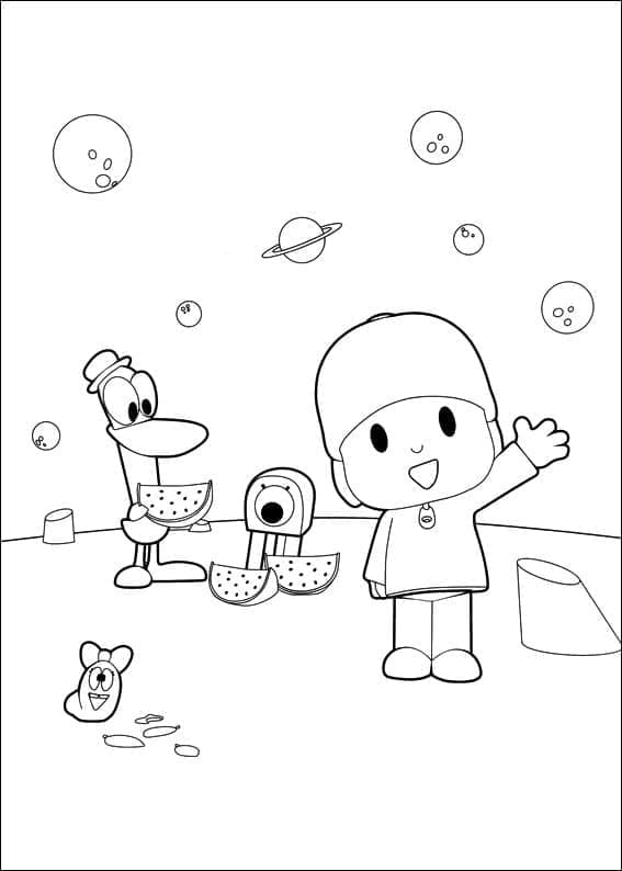 Desenho deImagem de Pocoyo para colorir