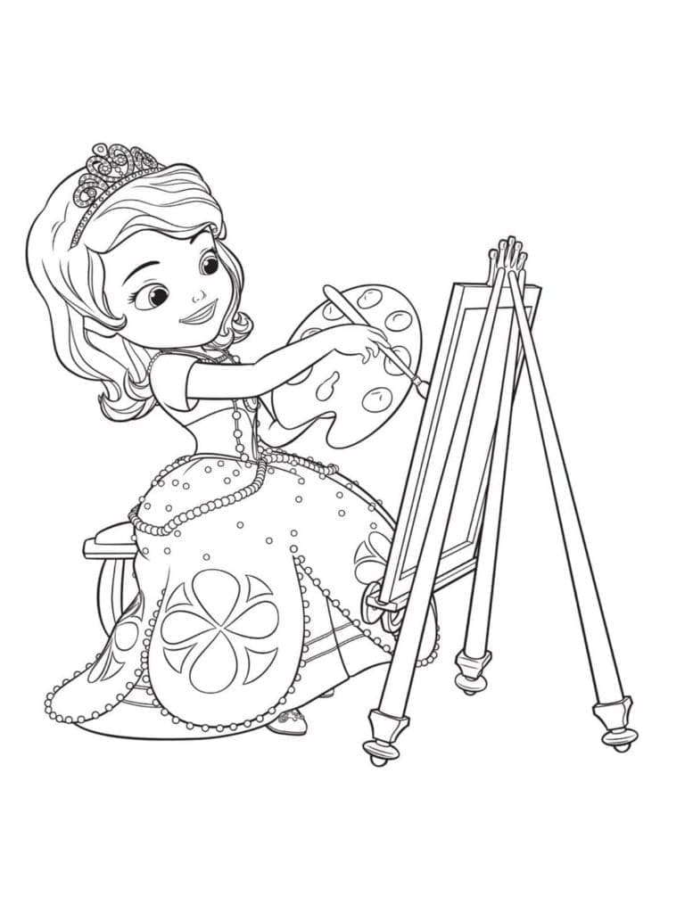 Desenho deImagem de Princesa Sofia para colorir