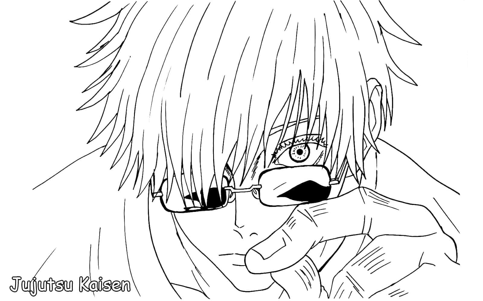 Desenho deImagem de Satoru Gojo para colorir