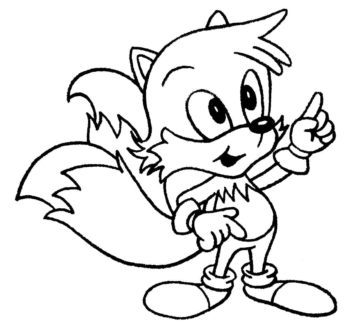 Desenho deImagem de Tails para colorir