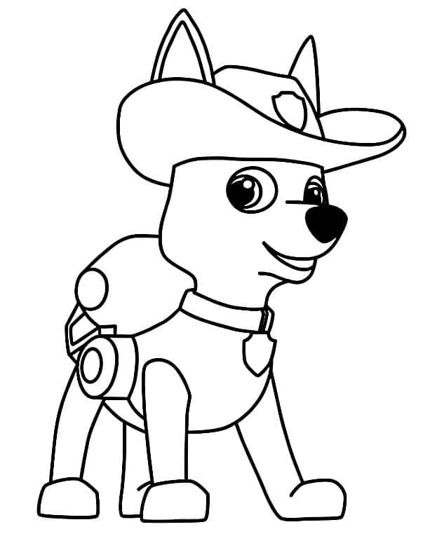 Desenho deImagem de Tracker Patrulha Canina para colorir