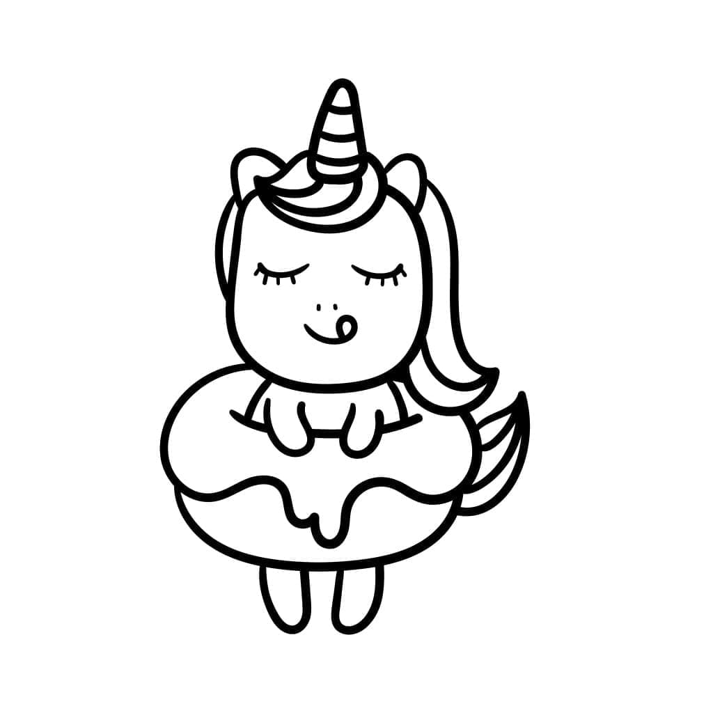 Desenho deImagem de Unicornio Bebe para colorir