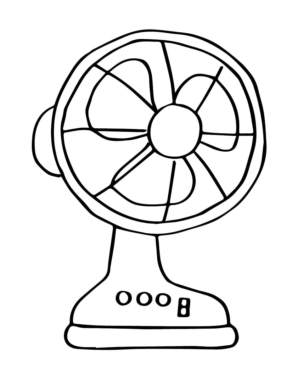 Desenho deImagem de Ventilador para colorir