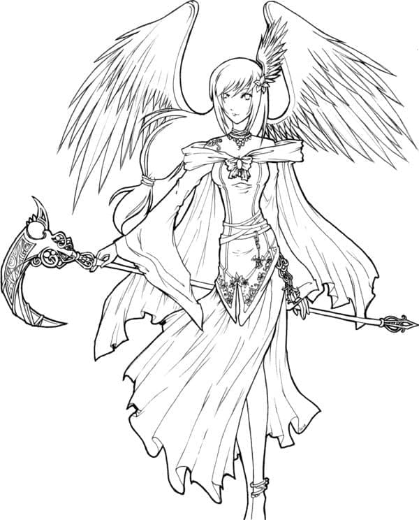 Desenho deImprimível Anjo para colorir