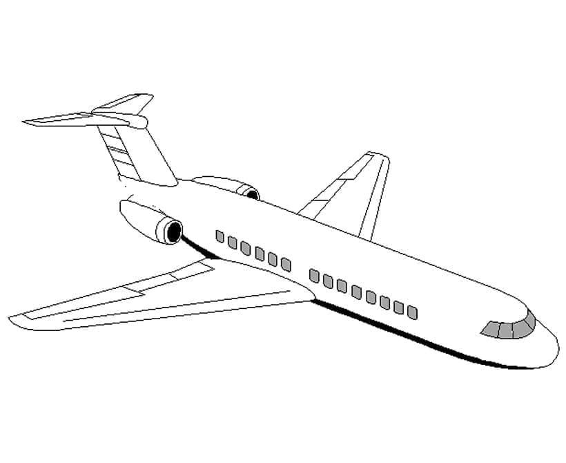 Desenho deImprimível Avião para colorir