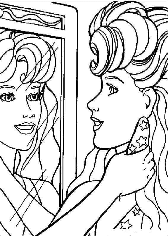 Desenho deImprimível Barbie para colorir