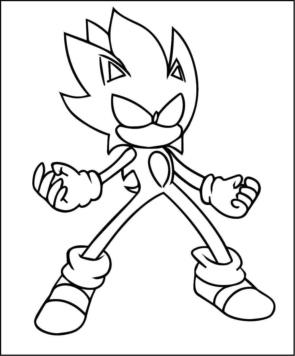 Desenho deImprimível Dark Sonic para colorir