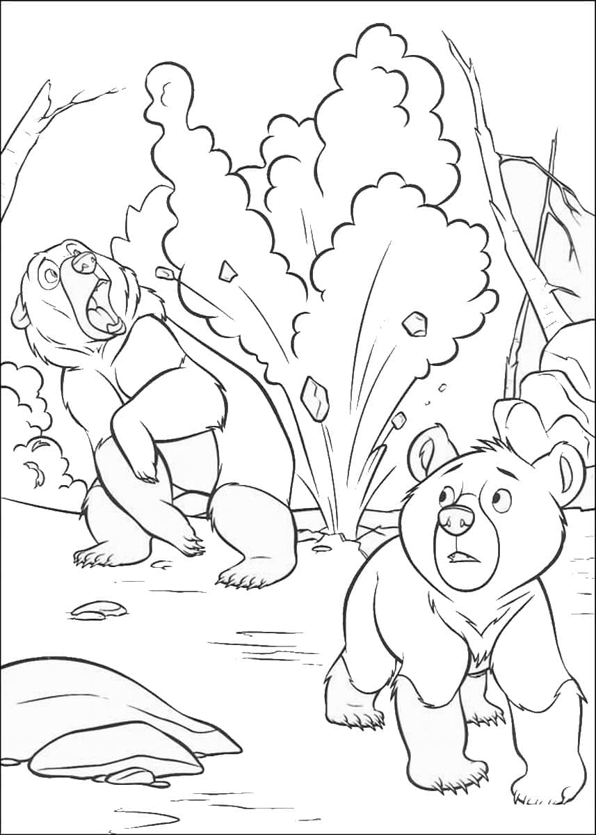 Desenho deImprimível Irmão Urso para colorir