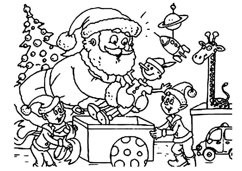 Desenho deImprimível Papai Noel para colorir