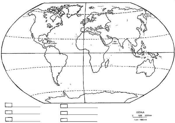 Desenho deImprimível Planisfério para colorir