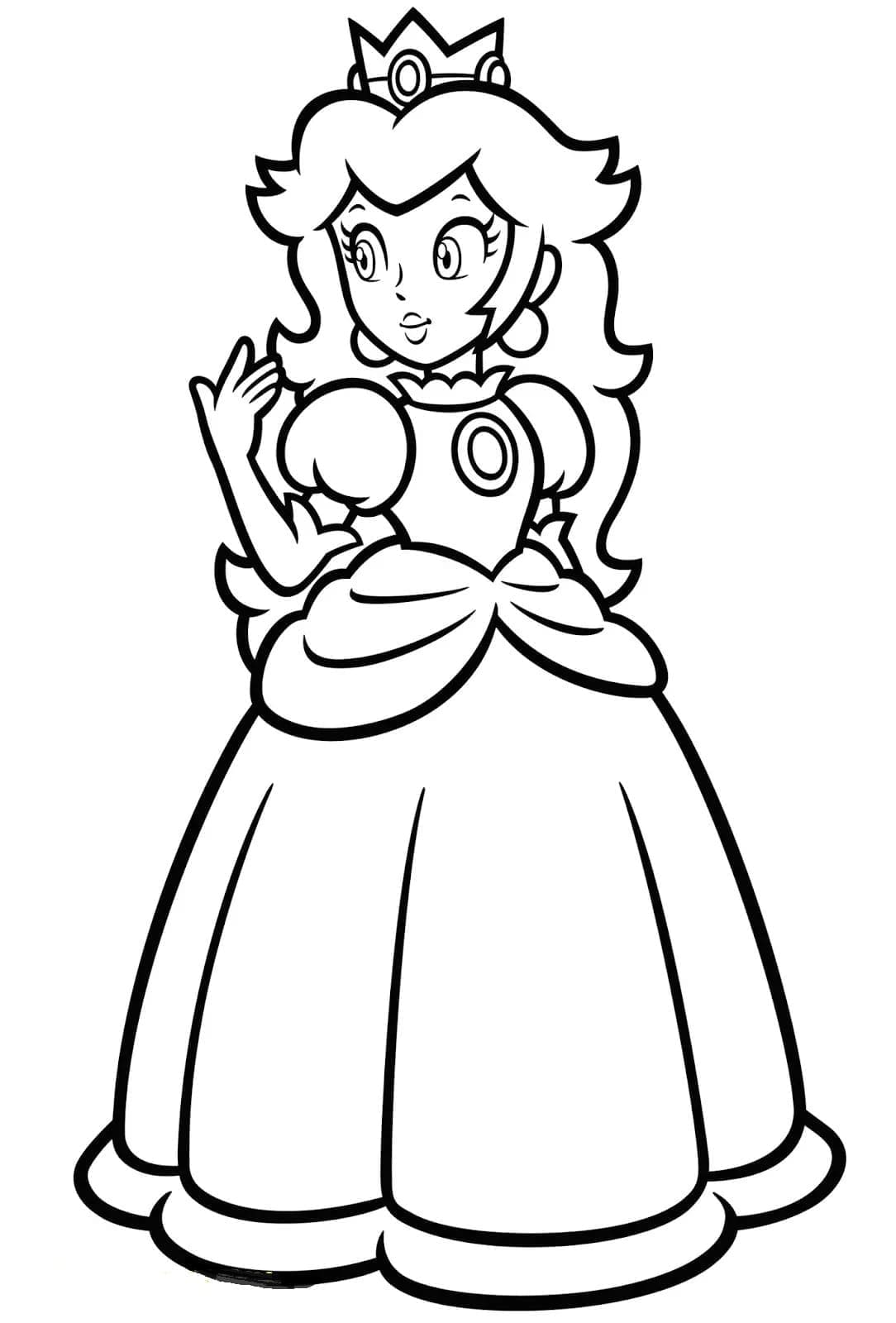 Desenho deImprimível Princesa Peach para colorir