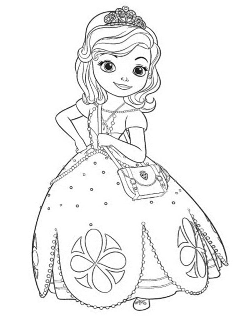 Desenho deImprimível Princesinha Sofia para colorir