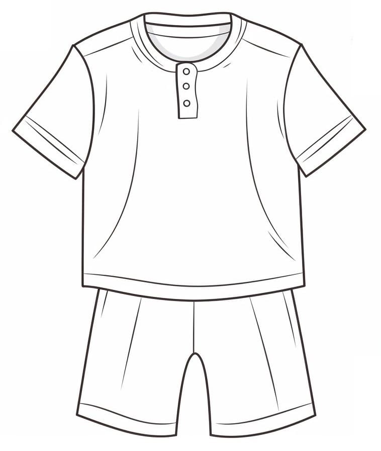 Desenho deImprimível Roupas para colorir