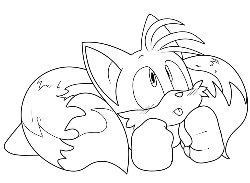 Desenho deImprimível Tails Sonic para colorir