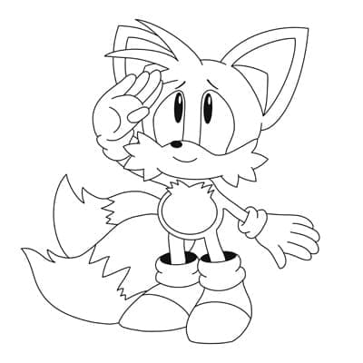 Desenho deImprimível Tails para colorir