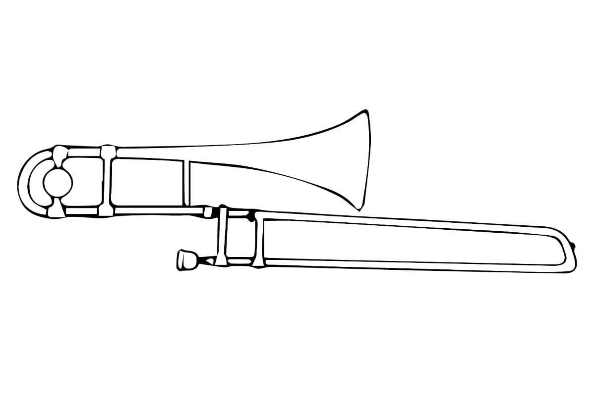 Desenho deImprimível Trombone para colorir