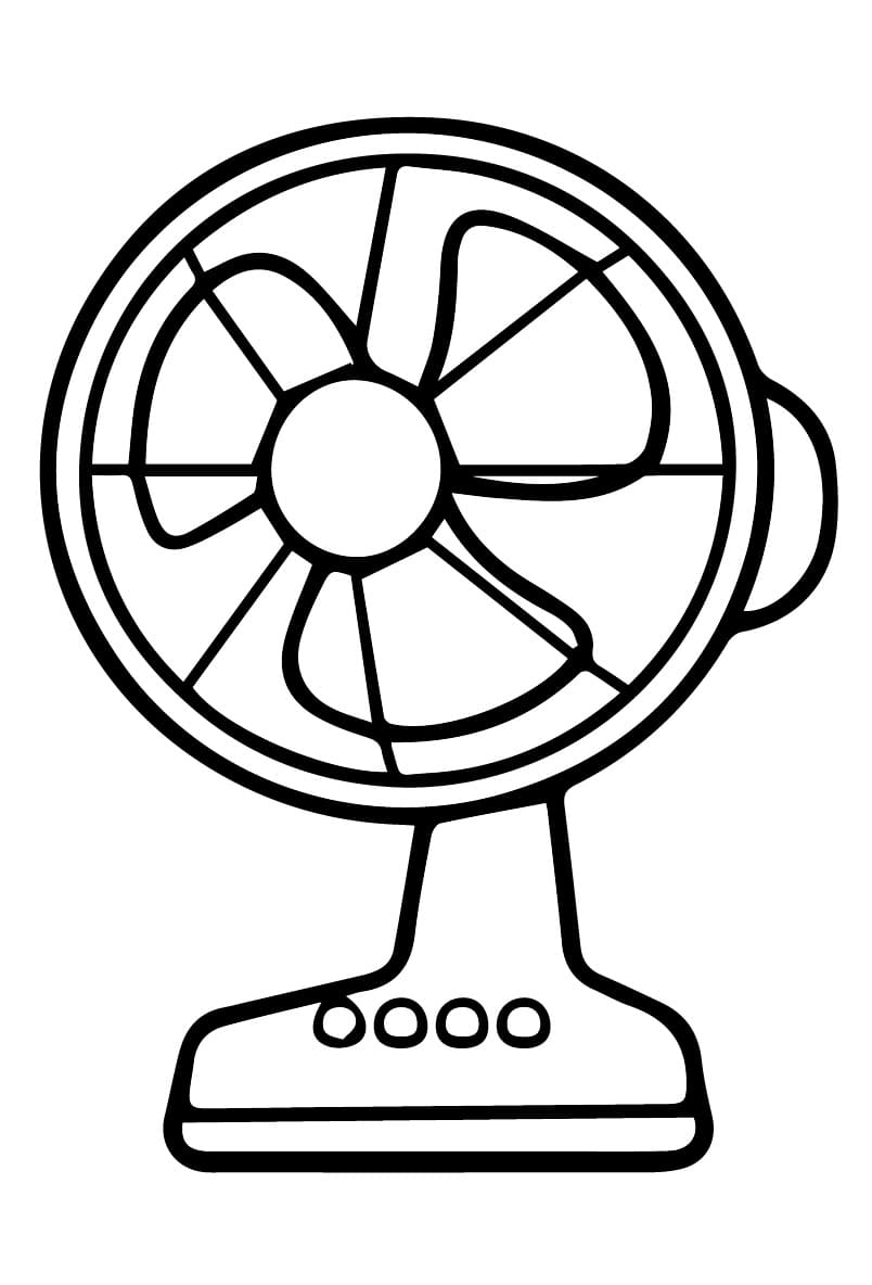 Desenho deImprimível Ventilador para colorir