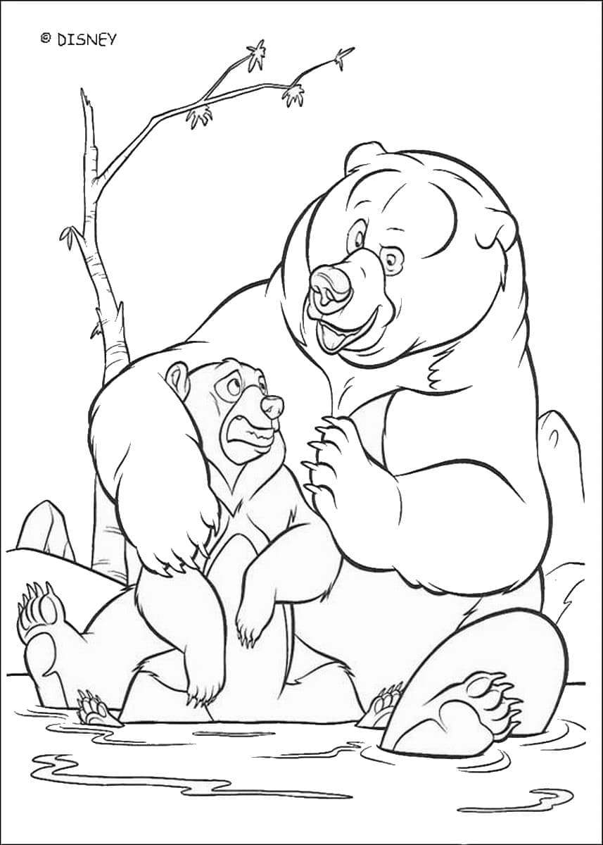 Desenho deIrmão Urso 10 para colorir