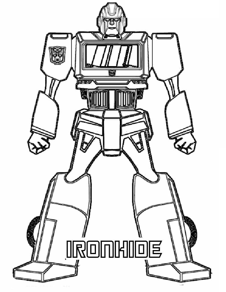 Desenho deIronhide de Transformers para colorir