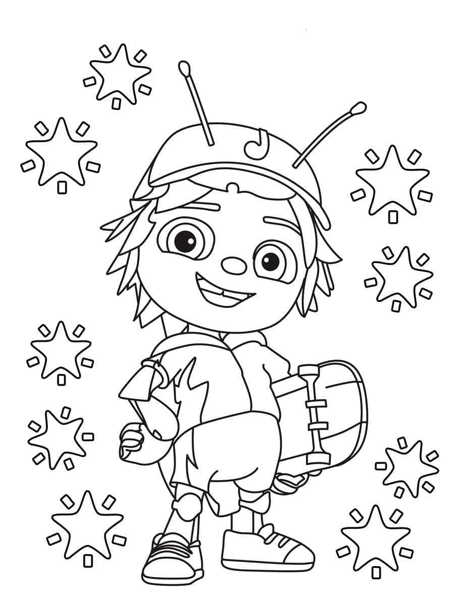 Desenho deJay Beat Bugs para colorir