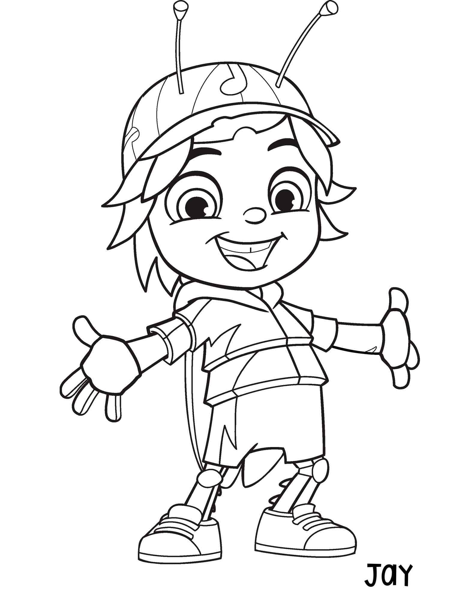 Desenho deJay de Beat Bugs para colorir