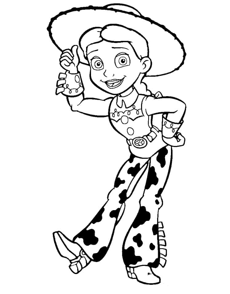 Desenho deJessie Toy Story para colorir