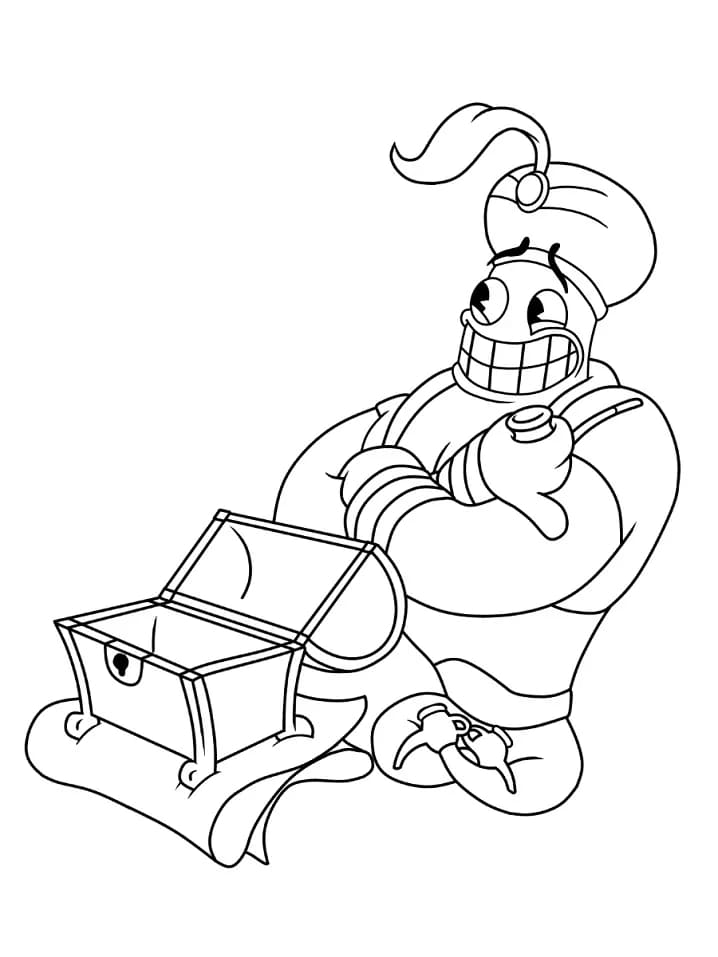 Desenho deJimmy O Grande De Cuphead para colorir