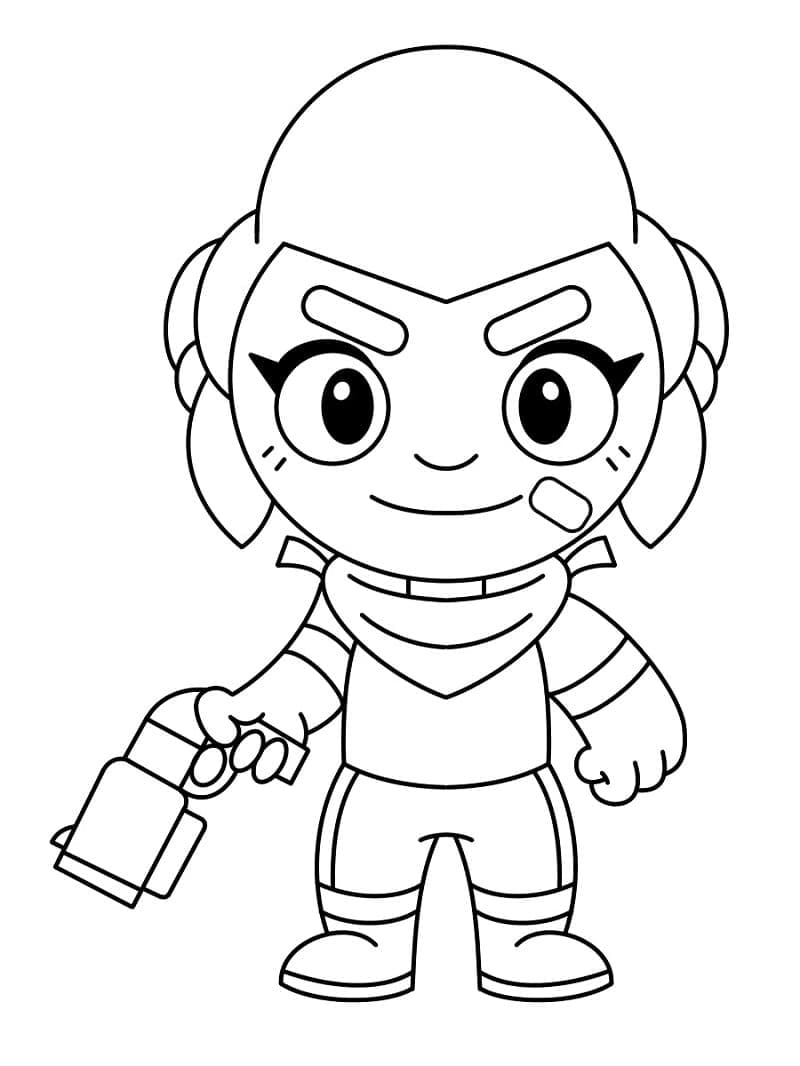 Desenho deJogo Eletrônico Brawl Stars para colorir