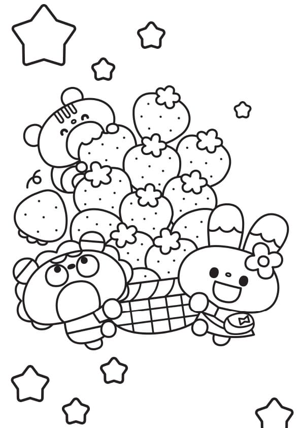 Desenho deKawaii Grátis Para Crianças para colorir