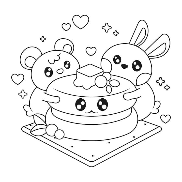 Desenhos de Kawaii para colorir