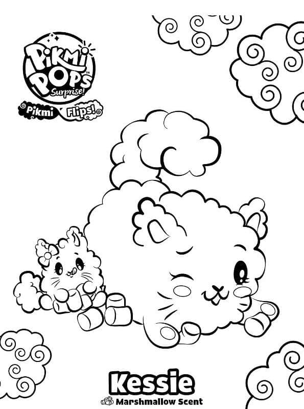 Desenho deKessie de Pikmi Pops para colorir