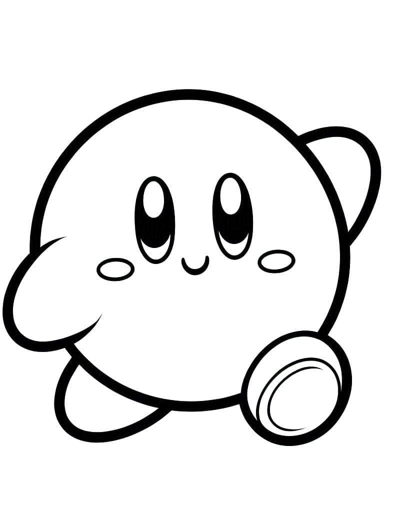 Desenho deKirby Fofo para colorir