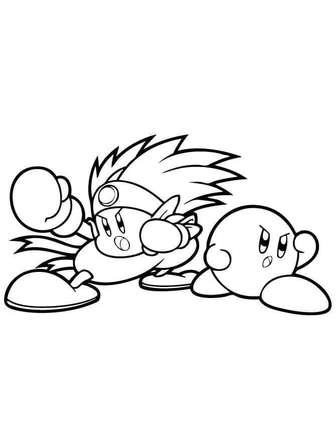 Desenho deKirby Grátis Para Crianças para colorir