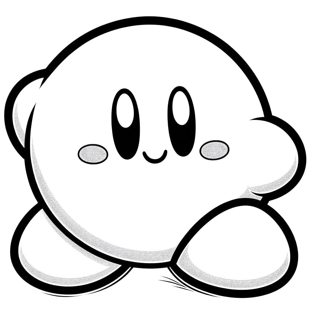 Desenho deKirby Nintendo para colorir