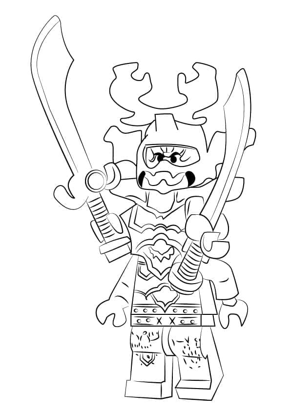 Desenho de Kozu de Lego Ninjago para colorir