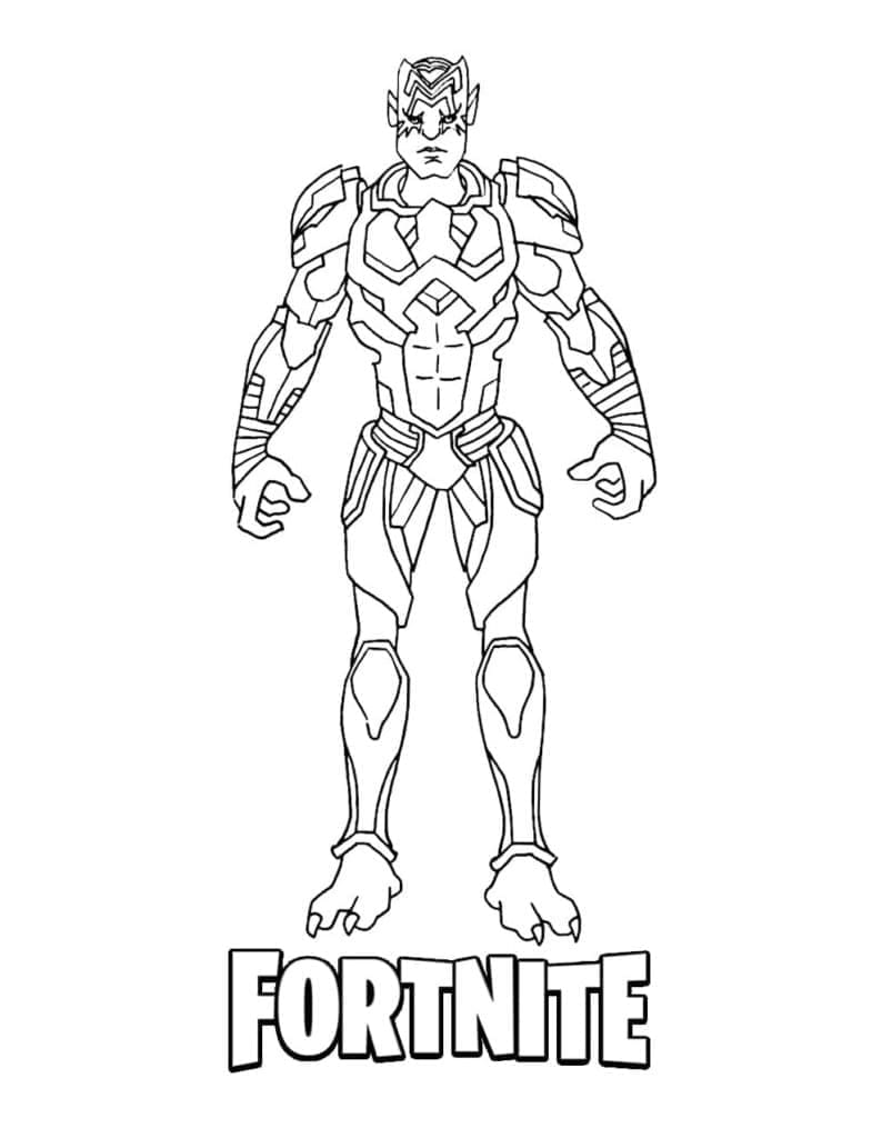 Desenho deKymera de Fortnite para colorir