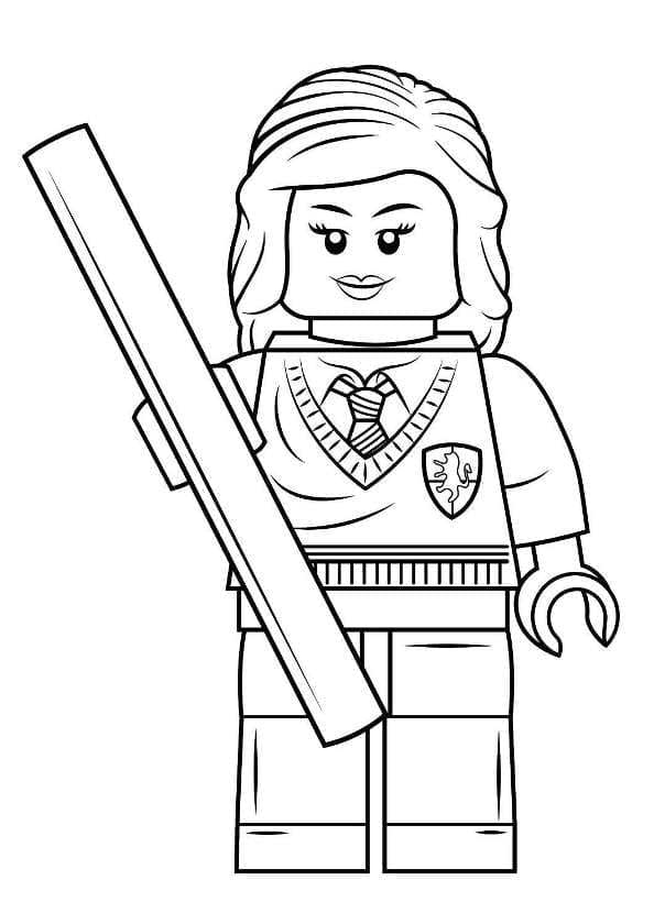 Desenho deLego Hermione Granger para colorir