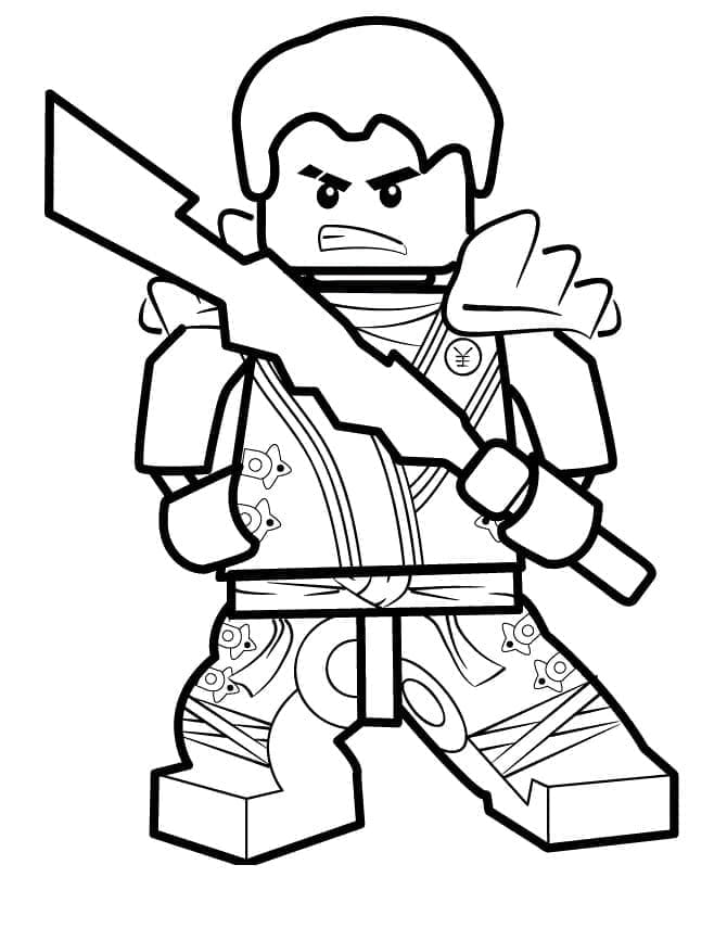 Desenho de Lego Ninjago Imprimível para colorir