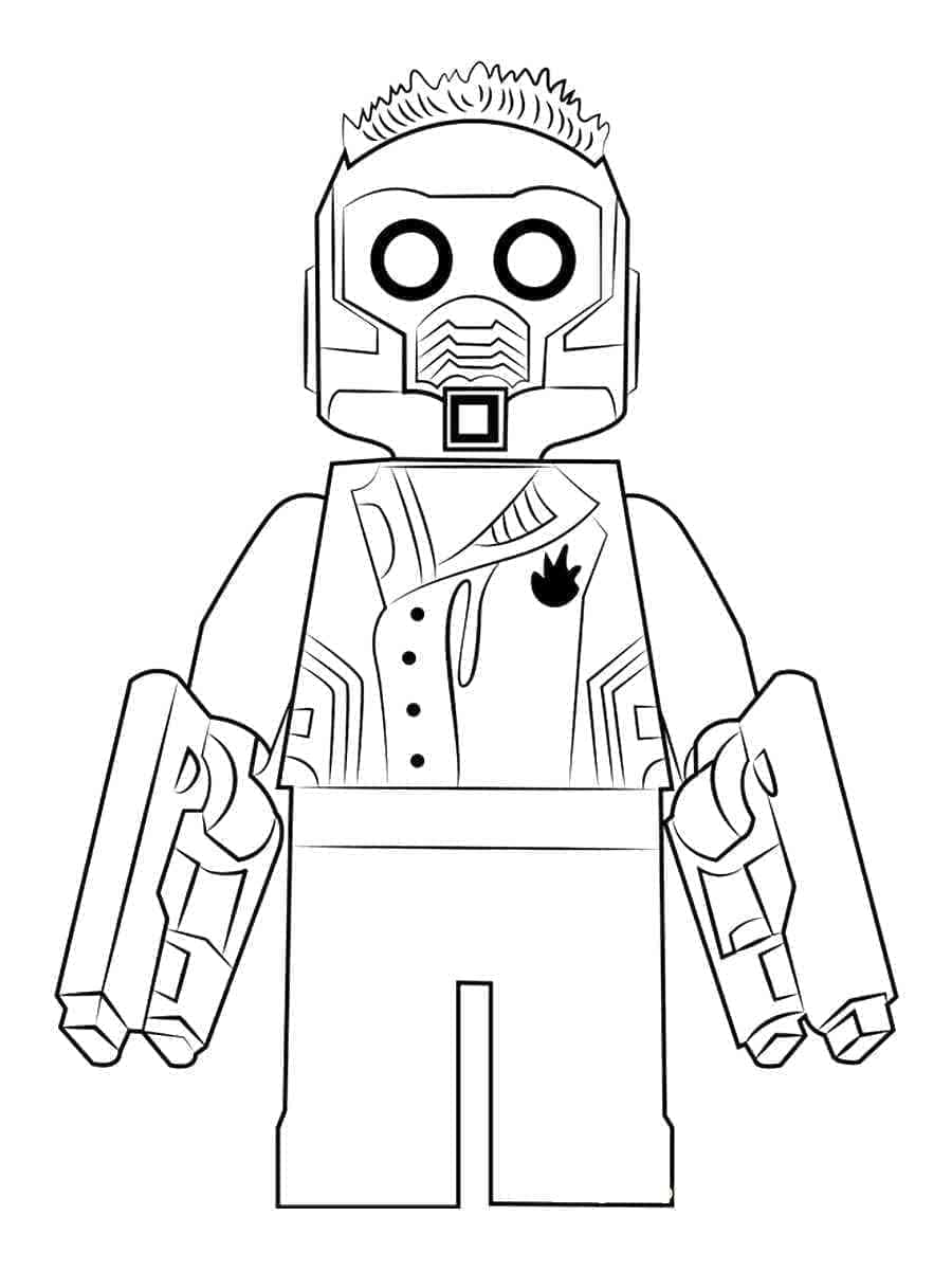 Desenho deLego Star-Lord para colorir