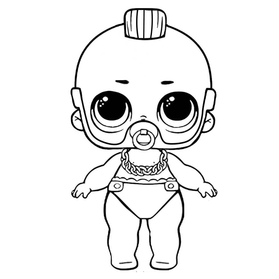 Desenho deLil Boy LOL Bebê para colorir