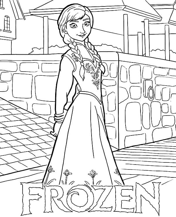 Desenho deLinda Anna para colorir