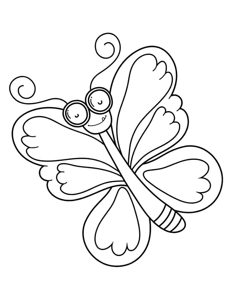 Desenho deLinda Borboleta para colorir