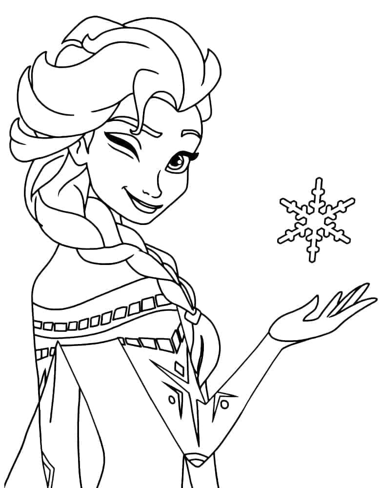 Desenho deLinda Elsa para colorir