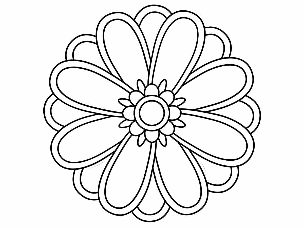 Desenho deLinda Flor para colorir