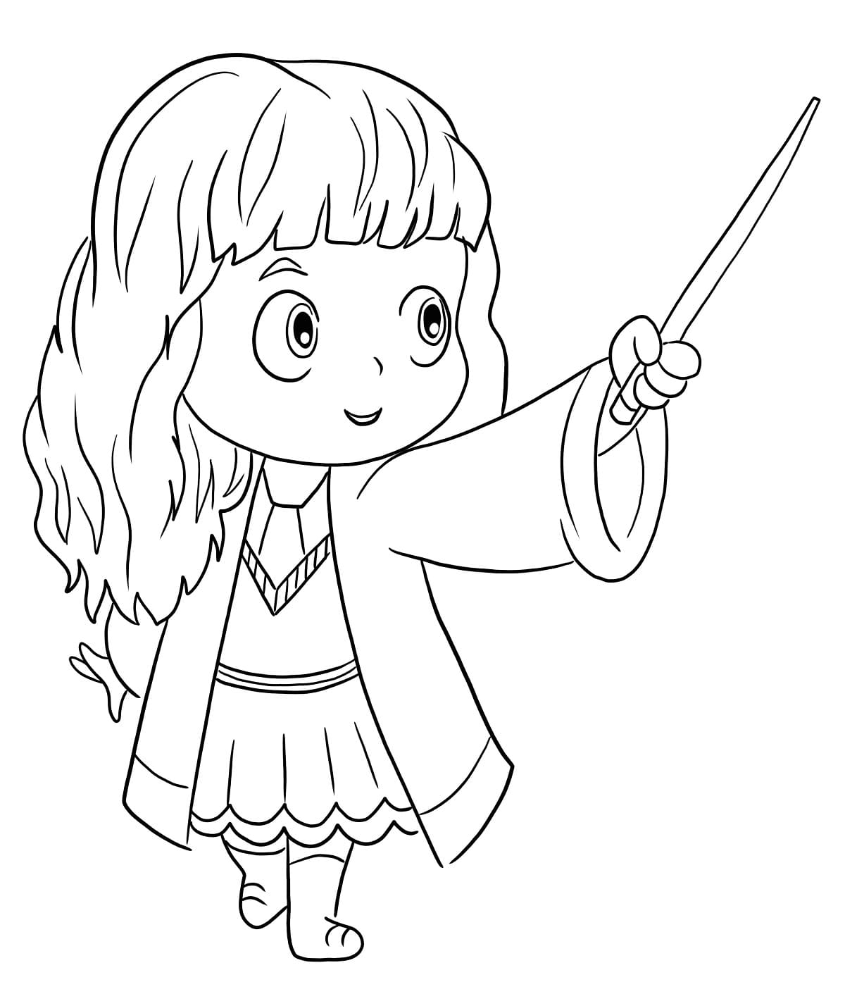 Desenho deLinda Hermione para colorir