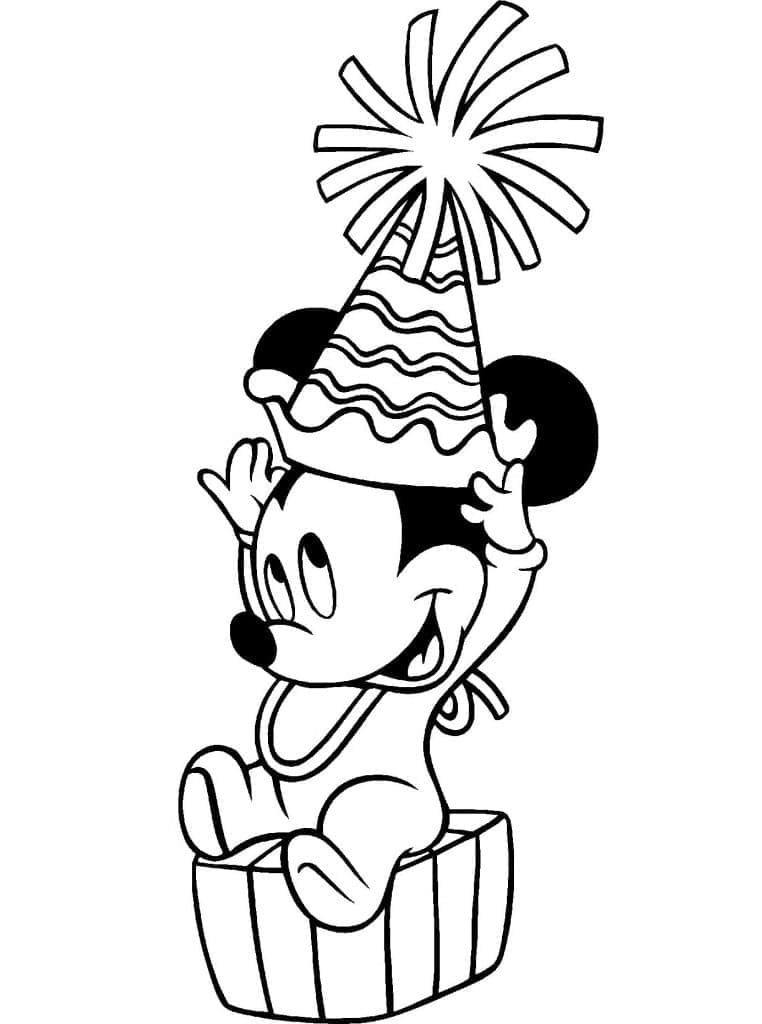 Desenho deLindo Mickey Bebê Disney para colorir