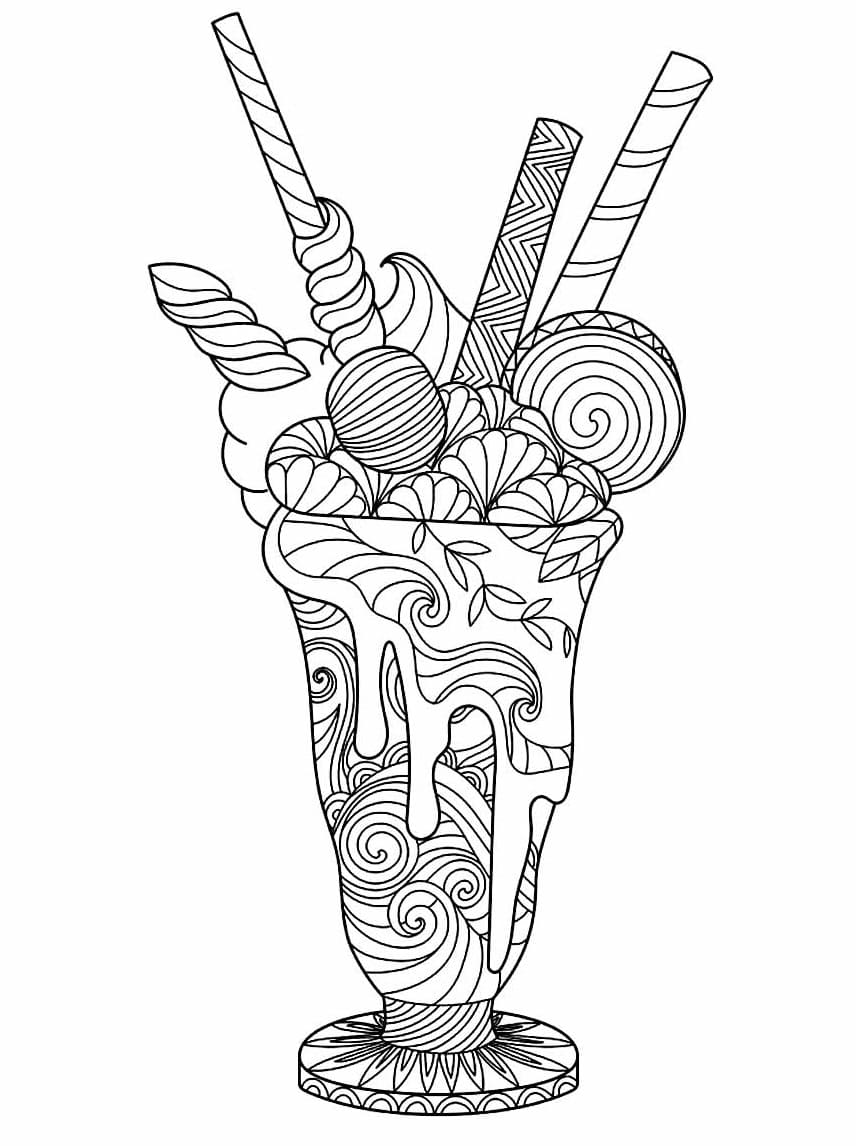 Desenho deLindo Milk Shake para colorir