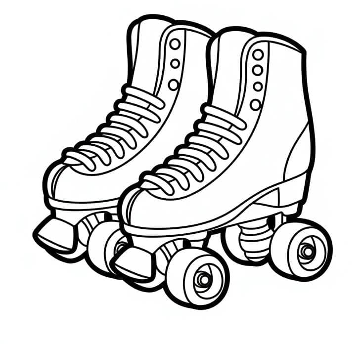 Desenhos de Patins para colorir