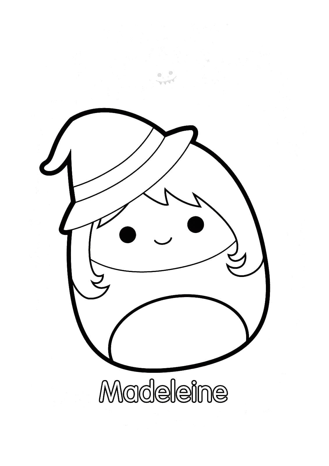 Desenho deMadeleine de Squishmallow para colorir